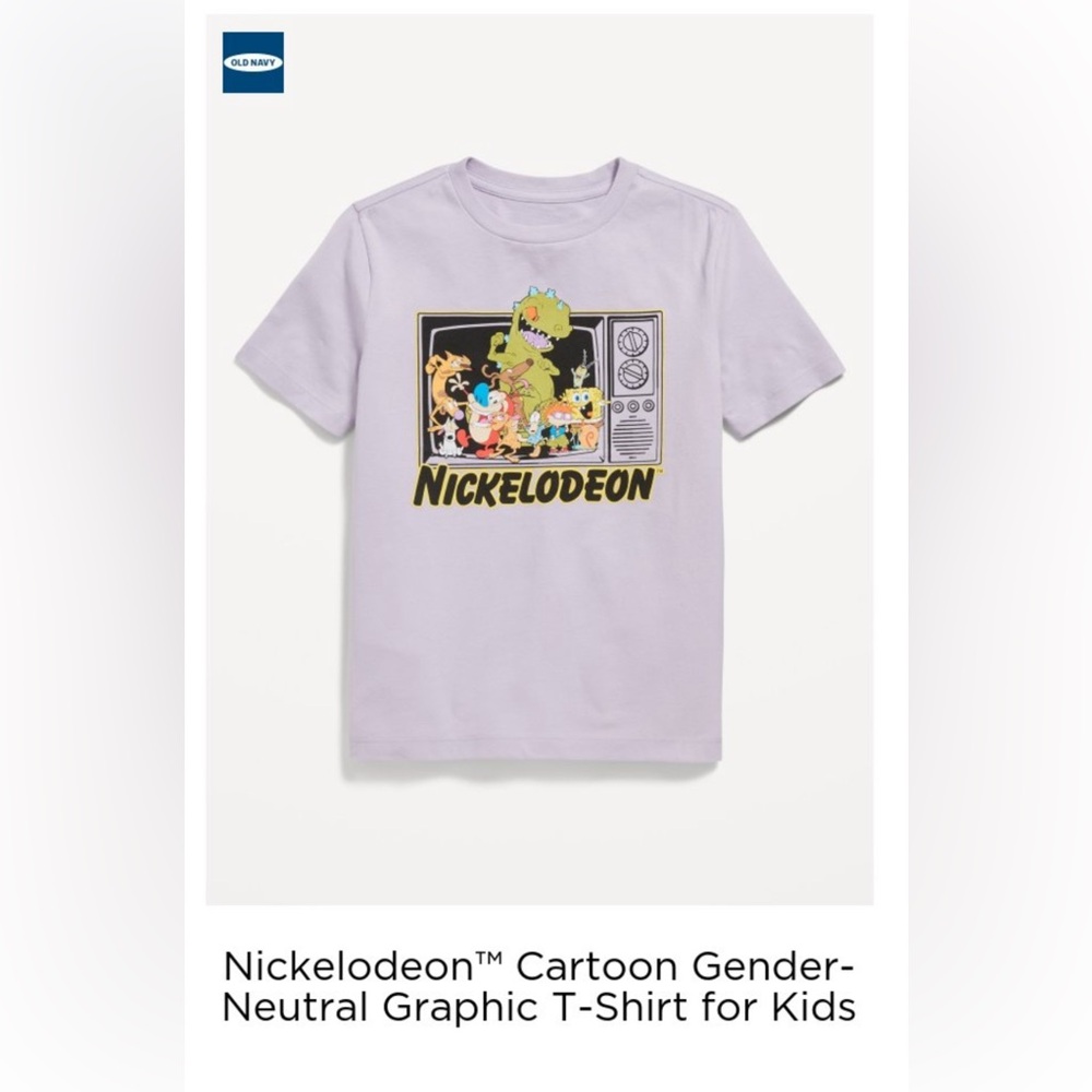 Old Navy Gender Neutral Kids Lavender // Light Purple Tee Shirt Medium 8